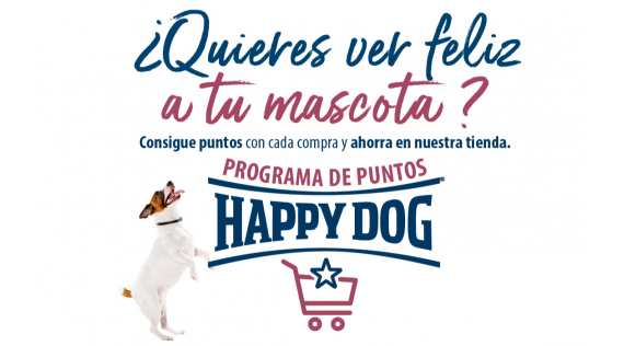 Programa de puntos Happy Dog: Ahorra en tus compras en línea